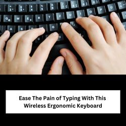 Ease The Pain of Typing With This Wireless Curved Keyboard